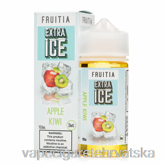 Vape Hrvatska Jabuka Kivi - Extra Ice - Fruitia - 100ml 0mg